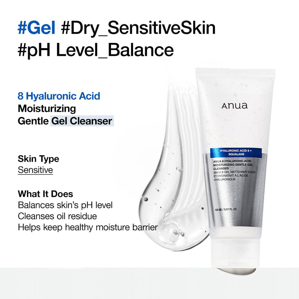 8 Hyaluronic Acid Moisturizing Gentle Gel Cleanser