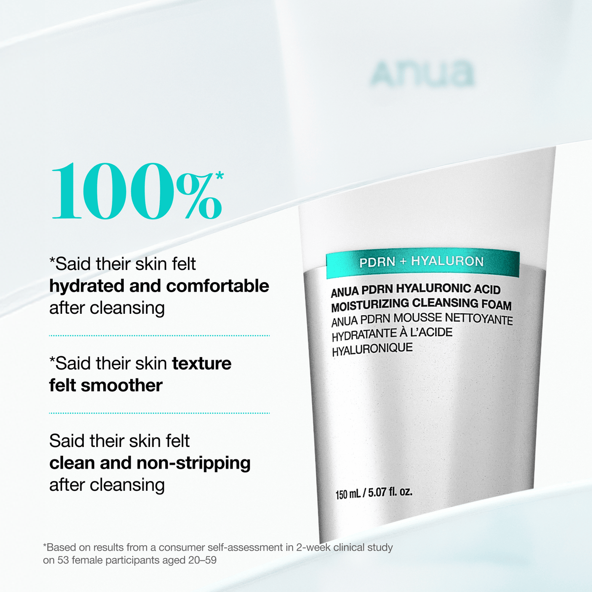 PDRN Hyaluronic Acid Moisturizing Cleansing Foam