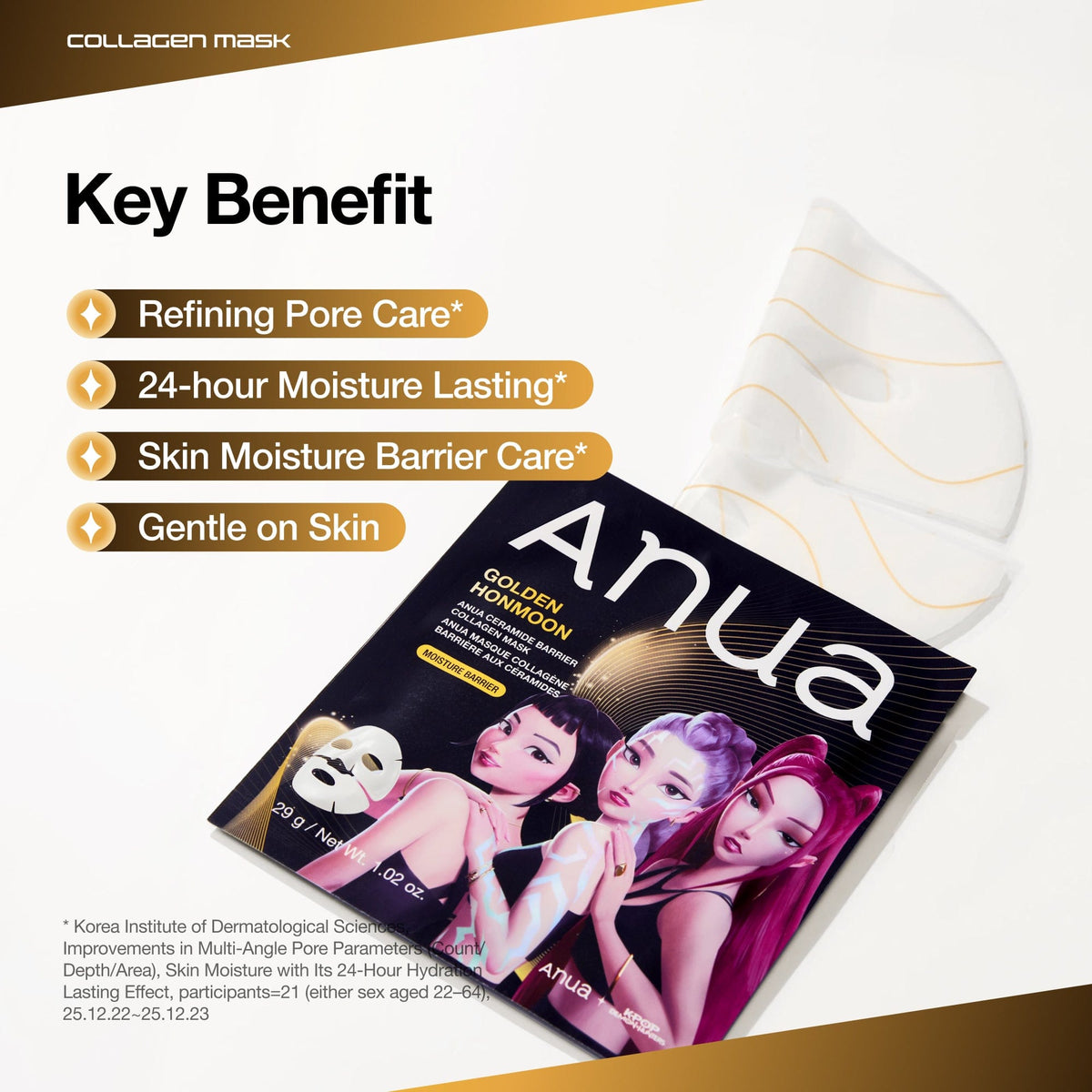 Golden Honmoon Barrier Collagen Mask 4ea