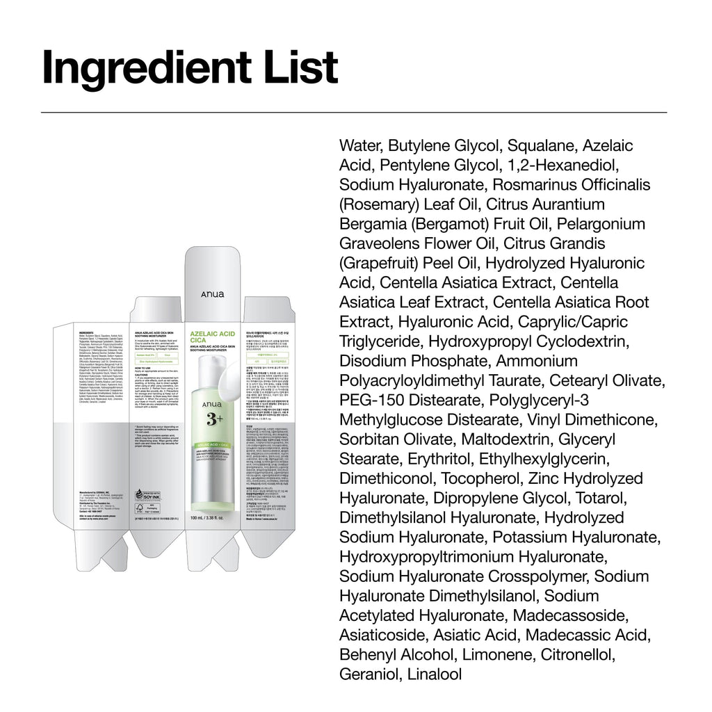 Azelaic Acid CICA Skin Soothing Moisturizer
